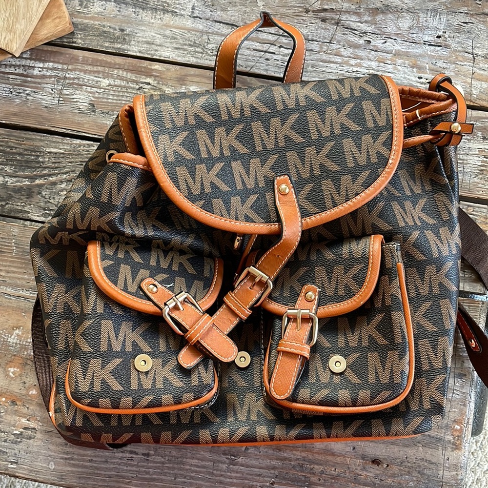 Brown backpack